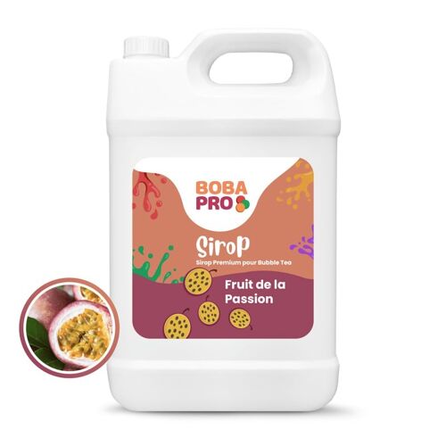 Sirop de Fruit de la Passion pour Bubble Tea - Bidon (2.5kg)