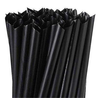 XXL black plastic Bubble Tea straws - Bag (90 straws)