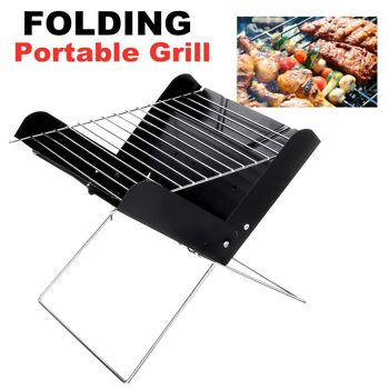 Petit barbecue portable en acier inoxydable pliant pour barbecue 4