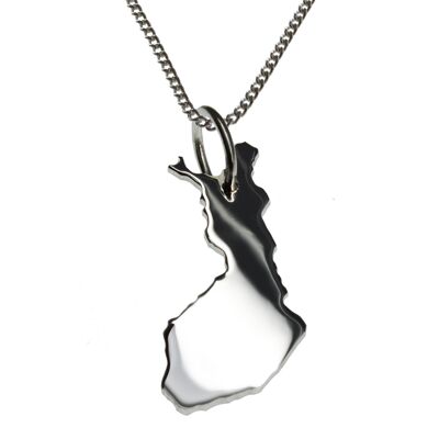 50cm necklace + Finland pendant in solid 925 silver