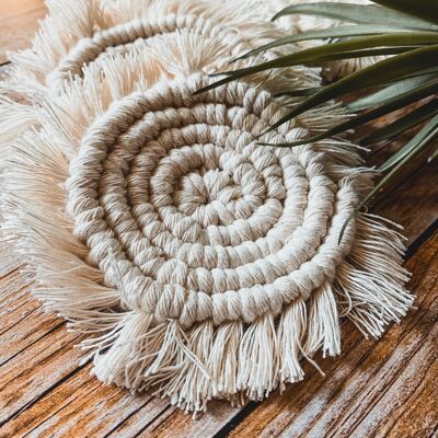 macrame coaster