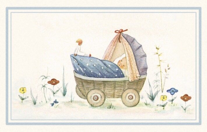 Cradle postcard
