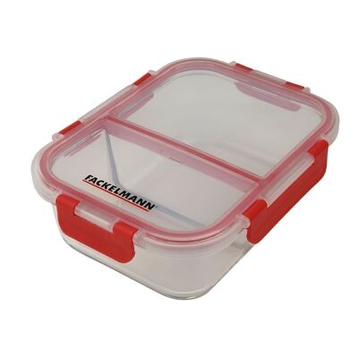 Glass lunch box with two compartments 1000 ml Fackelmann Move
