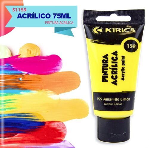 Compra Colore acrilico giallo 75 ml Colori acrilici per belle arti