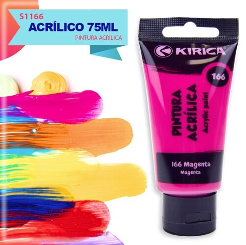 Pintura acrílica Rojos 75 ml Pinturas acrílicas para bellas artes y pintura creativa.