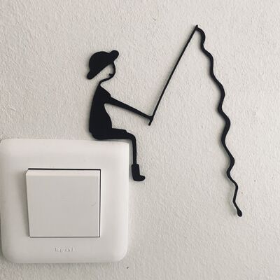 Little coated fisherman, wall decoration