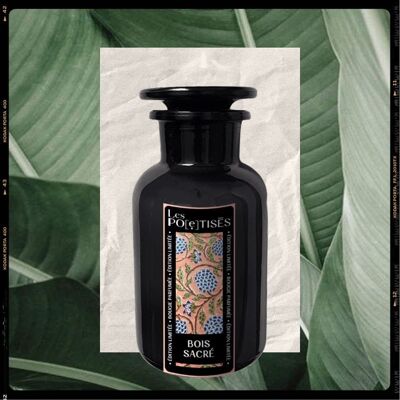 Apothecary Scented Candle | Holy Wood | India Blockprint | 250g