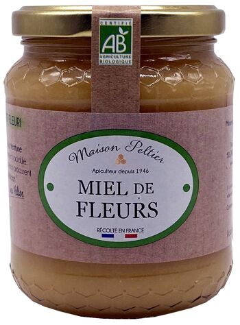 Maison Peltier Miel de fleurs crémeux de France BIO 500g