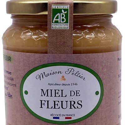 Miel cremosa de flores ecológica de Francia 500g