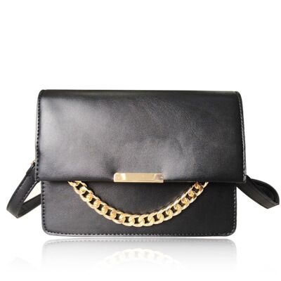 Pricilla Metal Chain Detail Shoulder Bag