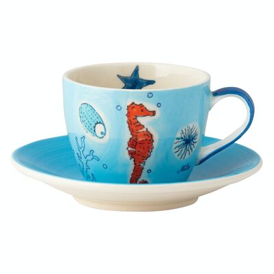 Cappuccino cup Save the Ocean
