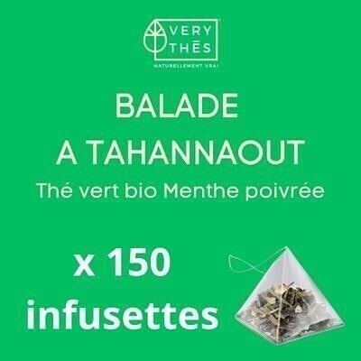 150 INFUSETTES en 1 sachet de thé vert Bio à la menthe