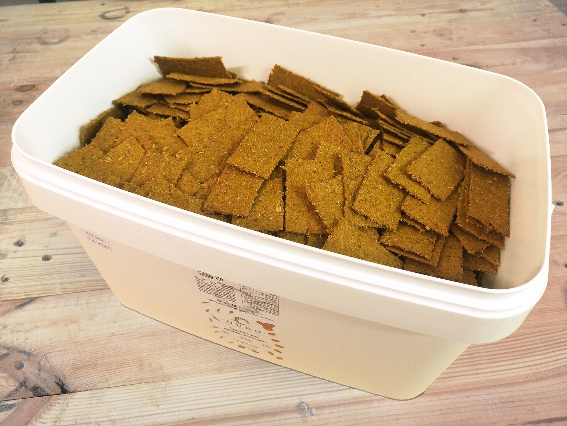 [BULK] Cracker aperitivo "P'tit Curry" con granelli spesi (3Kg)