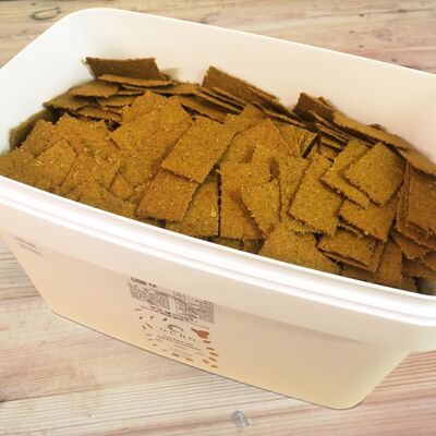 [BULK] "P'tit Curry" aperitif crackers with spent grains (3Kg)