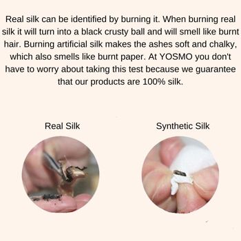 YOSMO 100% Silk Facemask - Soie de mûrier - soins de la peau 5
