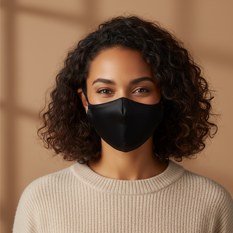 Luxurious Pure Mulberry Silk Face Mask | Ultra-Soft Breathable Comfort & Skincare Protection YOSMO