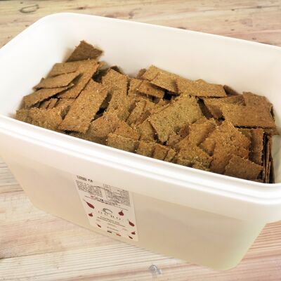 [BULK] "Shallot" aperitif crackers with spent grains (3Kg)