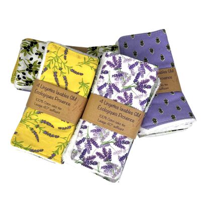 Large ecological makeup remover wipes, “Provence”