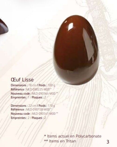 CACAO BARRY - MOULE_COLIS N°142_ŒUFS 18 CM