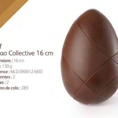 BARRY DE CACAO - MOLDE_PAQUETE N°289_HUEVOS COLECTIVOS DE CACAO 16 CM