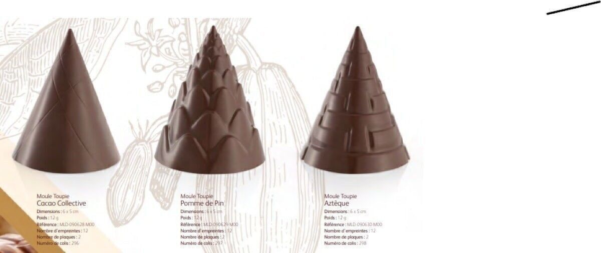 CACAO BARRY - STAMPO_CONFEZIONE_N°297_PETITE TOUPIE PINE APPLE (6x5 CM)