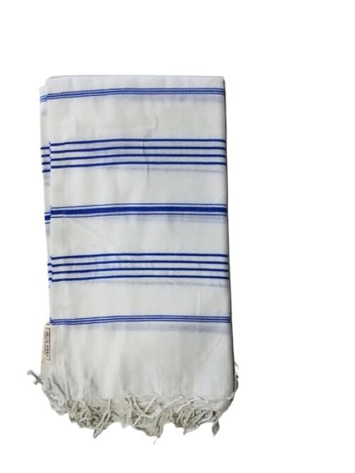 SAMOTHRAKI WHITE & PARL. BLUE STRIPES