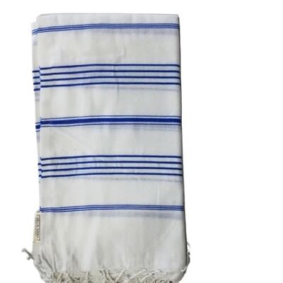 SAMOTHRAKI WHITE & PARL. BLUE STRIPES