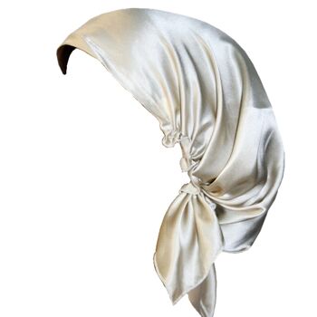 YOSMO 100% Silk Sleeping Hair Wrap - Soie de mûrier - Bonnet - Petite taille 3