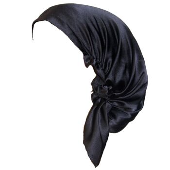 YOSMO 100% Silk Sleeping Hair Wrap - Soie de mûrier - bonnet - bonnet - soin des cheveux - taille moyenne 3