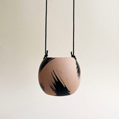 Round Brush Strokes Hanging Planters