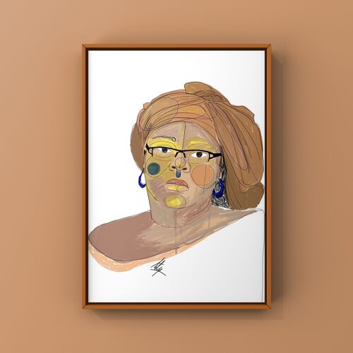 Ilustración "Leymah Gbowee"