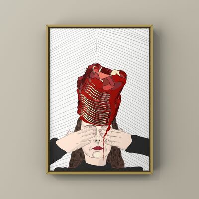 Illustration "Je ne veux pas regarder"