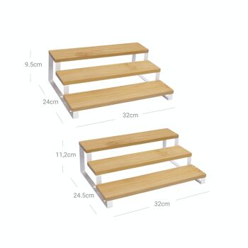 Planken, set van 2, naturelwit 8