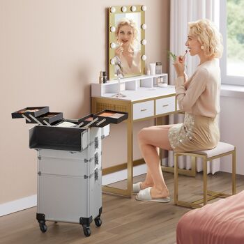 Trolley voor cosmeticakoffers 4-in-1 ontwerp 4