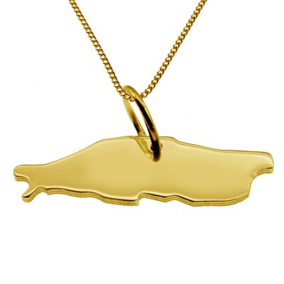 50cm necklace + Baltrum pendant in 585 yellow gold
