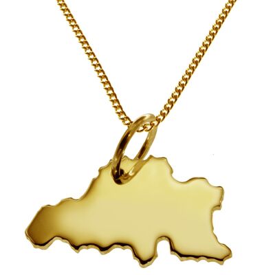 50cm necklace + Belgium pendant in 585 yellow gold