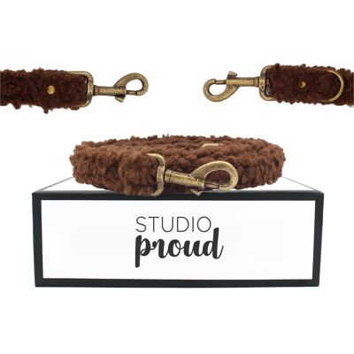 Hands Free Dog Leash Teddy Dark Brown