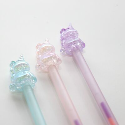Novelty pens with multicolored ink - Unicorns Celestia