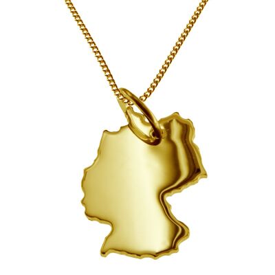 Collier 50cm + pendentif Allemagne en or jaune 585