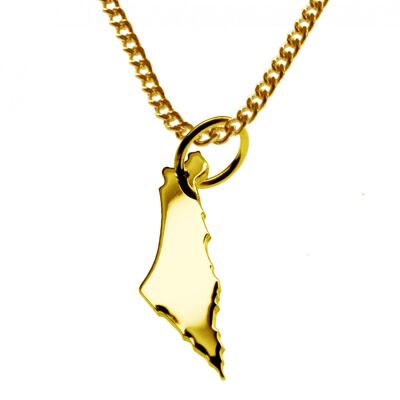 50cm necklace + Israel pendant in 585 yellow gold