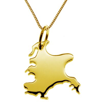 50cm necklace + Rügen pendant in 585 yellow gold
