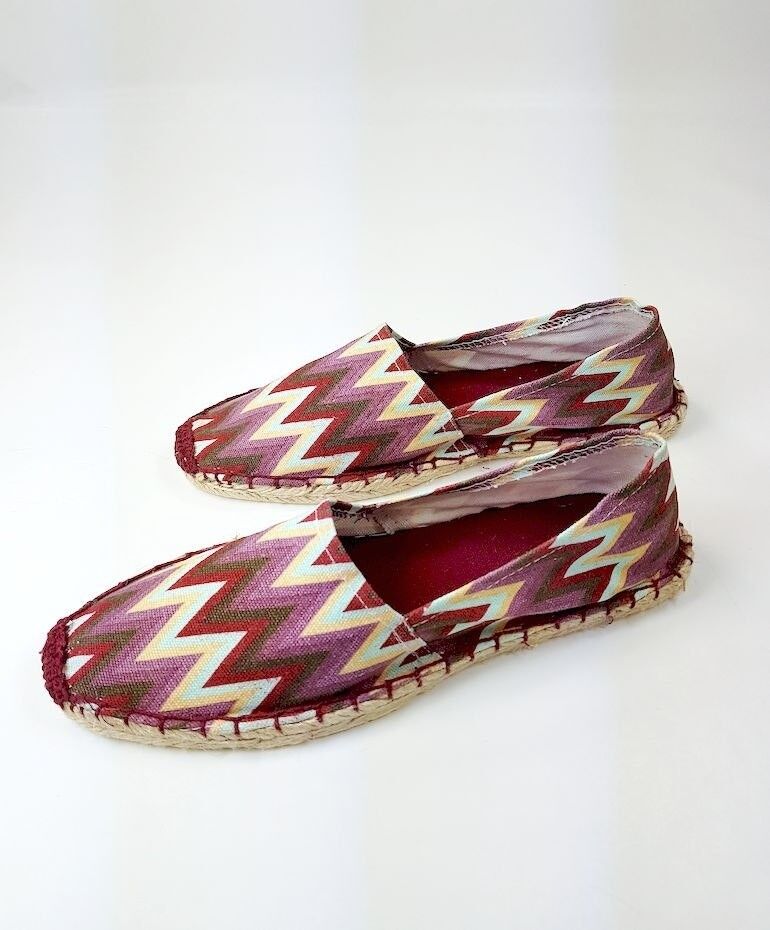 Espadrilles - Ladies * sort.a' size * *design zigzag*