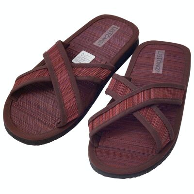 Cinnamon slippers LesTôngs X-Saigon brown