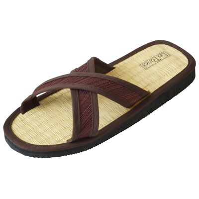 Cinnamon slippers LesTôngs X-Saigon natural/brown