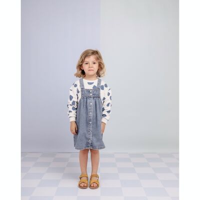 Dakota denim pinafore dress