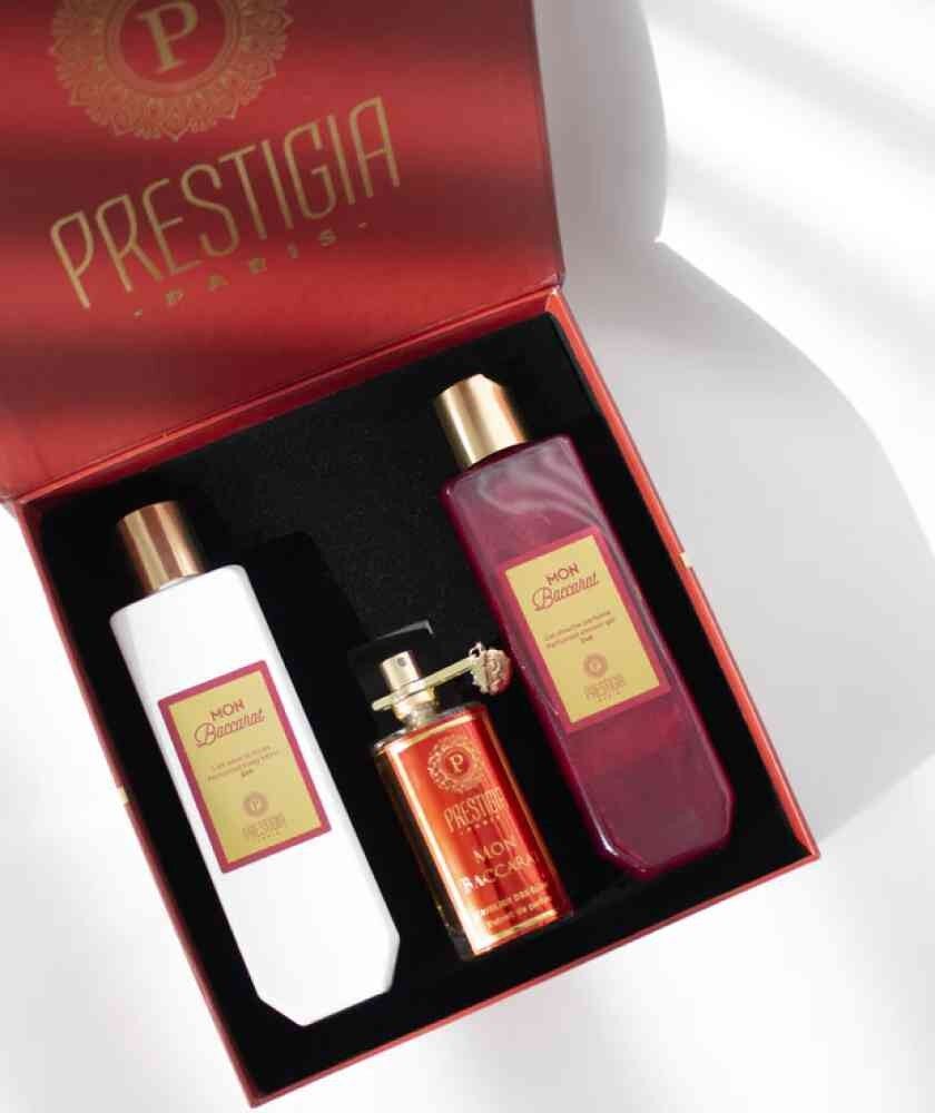 Prestigia Paris - Mon Baccarat - Set Perfume Extract 50ml + Perfumed Shower Gel 200ml + Body Lotion 200ml