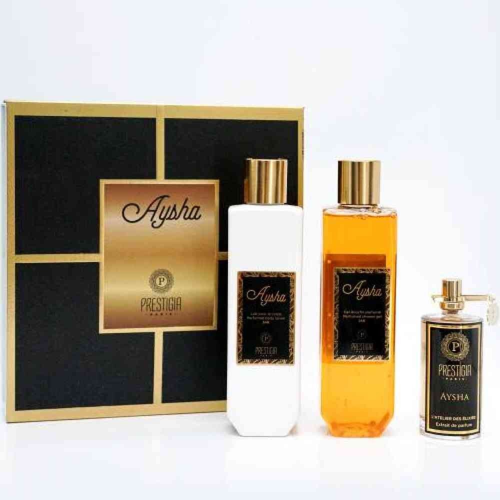 Prestigia Paris - Aysha - Perfume Extract Set 50ml + Perfumed Shower Gel 200ml + Body Lotion 200ml