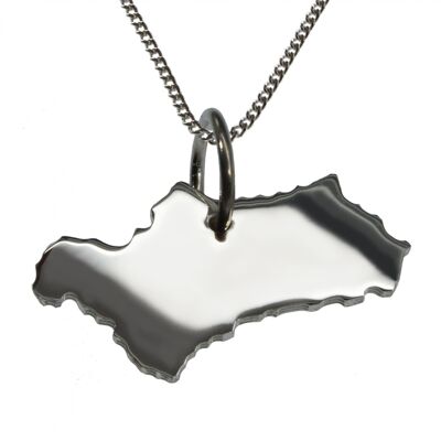 50cm necklace + Andalusia pendant in solid 925 silver