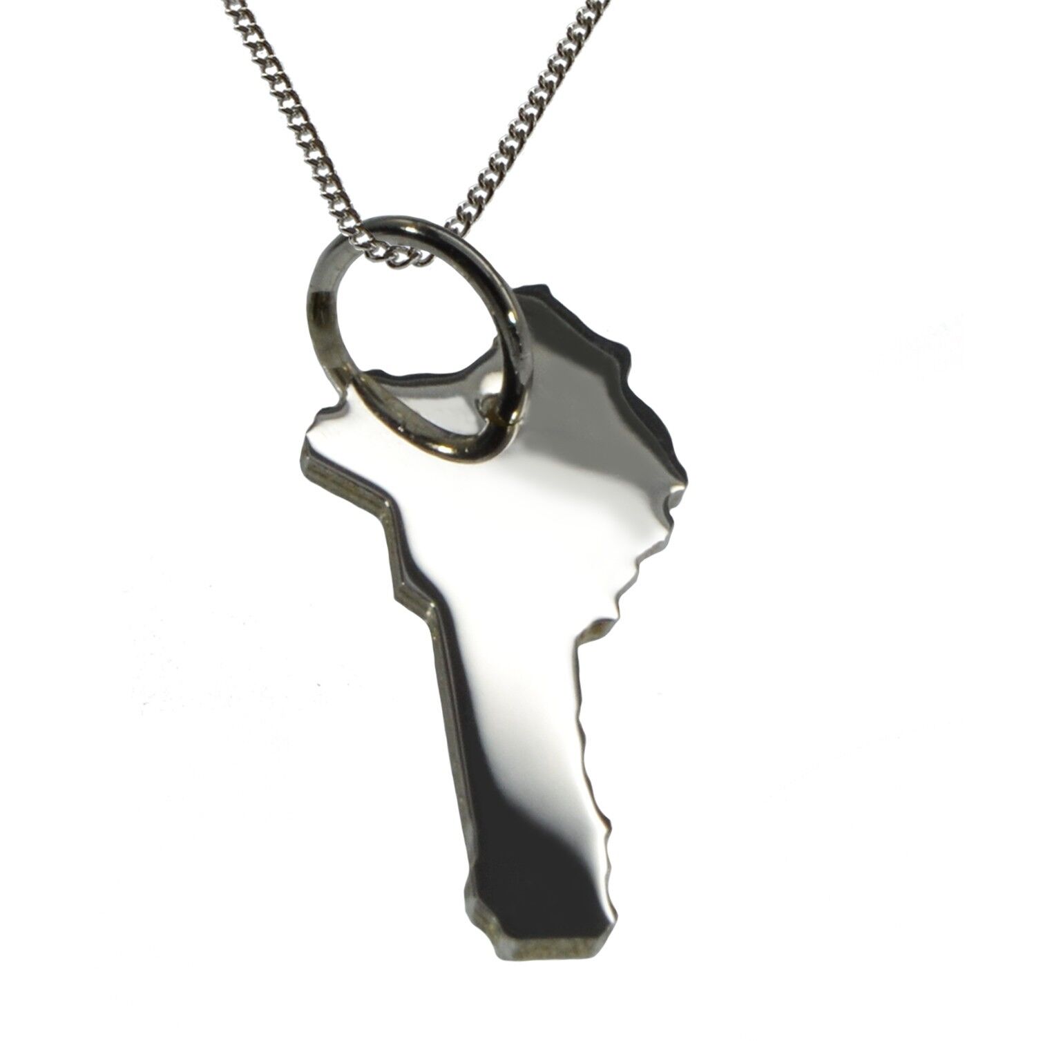 Collana 50cm + ciondolo Benin in argento massiccio 925