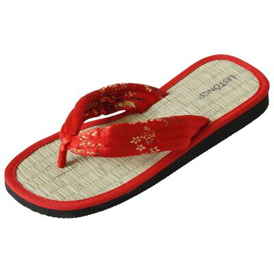 Cinnamon slippers LesTôngs Le Dalat red